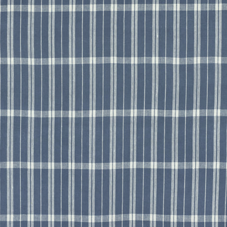 Schumacher 242P39 LINEN CHECK in DELFT Fabric - RAOUL TEXTIL