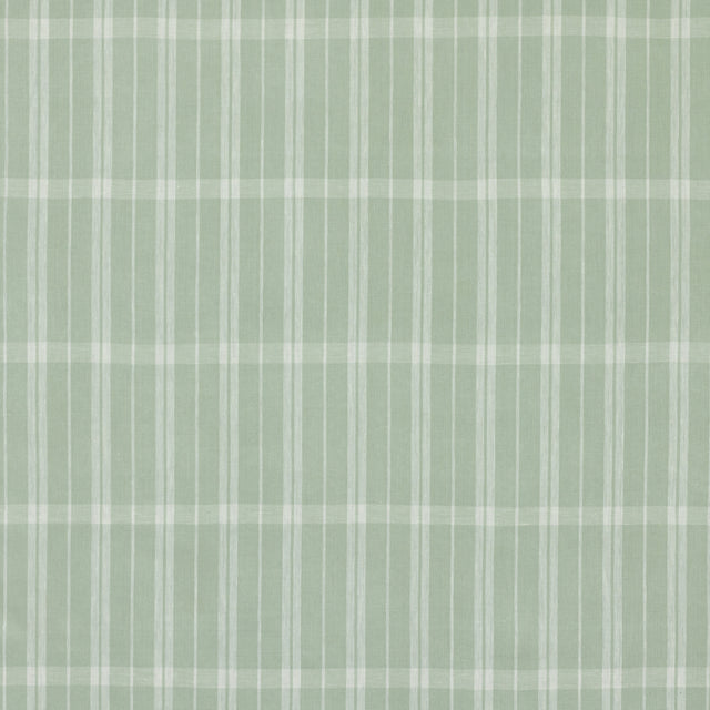 Schumacher 242P67 LINEN CHECK in ROBIN'S EGG Fabric - RAOUL 