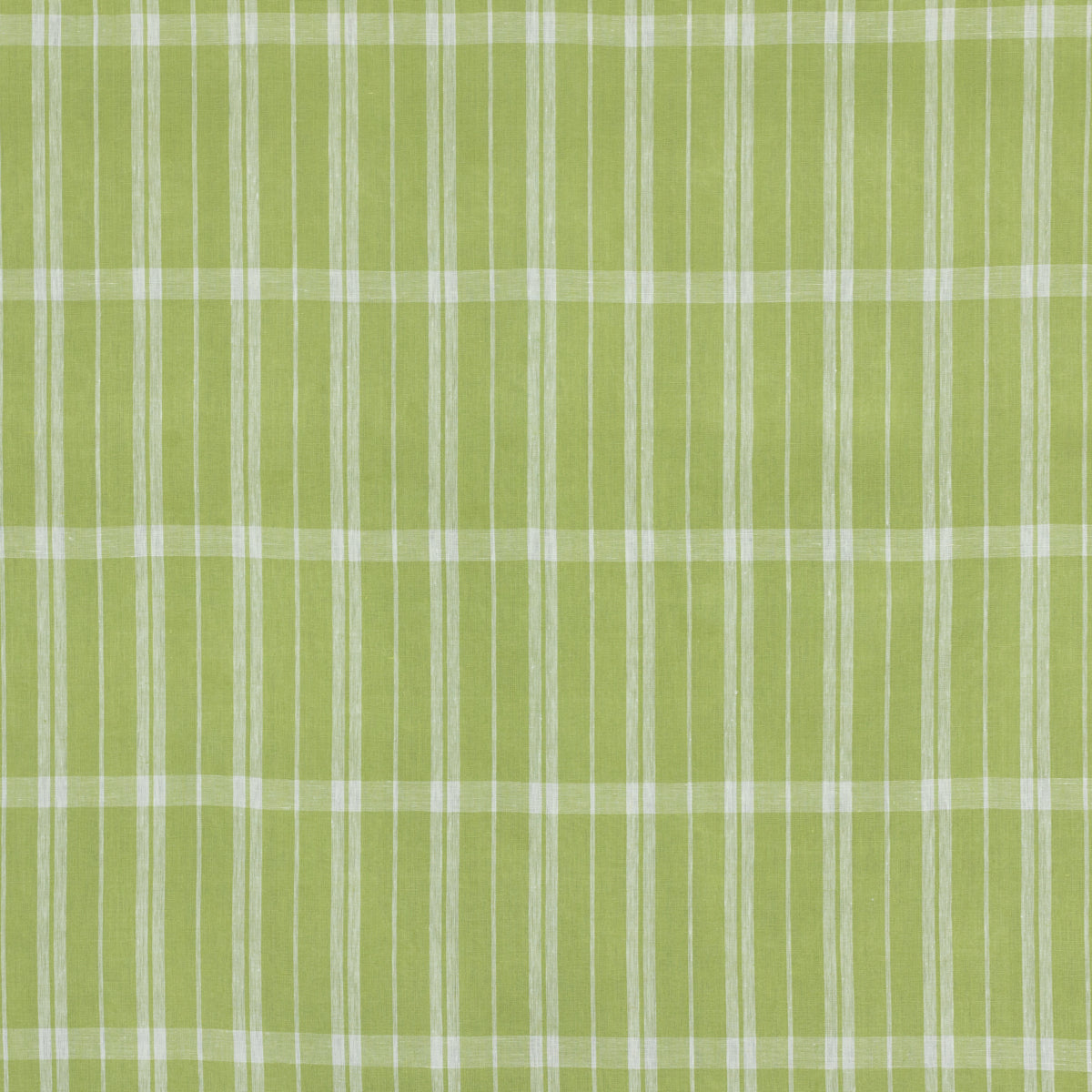 Schumacher 242P74 LINEN CHECK in CELERY Fabric - RAOUL TEXTI