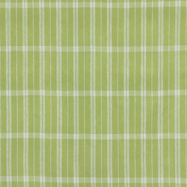 Schumacher 242P74 LINEN CHECK in CELERY Fabric - RAOUL TEXTI