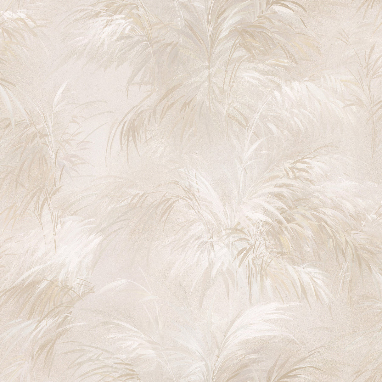 Brewster 2532-17656 Kaley Cream Satin Leaves Wallpaper