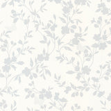 Brewster 2532-20462 Layla Blue Floral Trail Silhouette Wallpaper