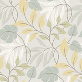 Brewster 2532-20628 Clementine Blue Modern Leaf Trail Wallpaper