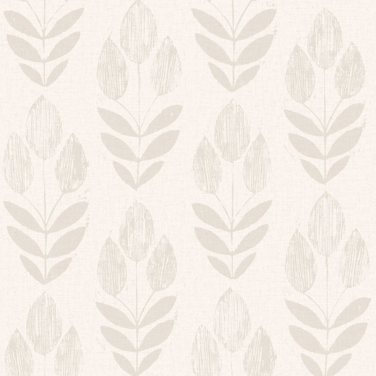 Brewster 2532-20650 Skye Grey Block Print Tulip Wallpaper