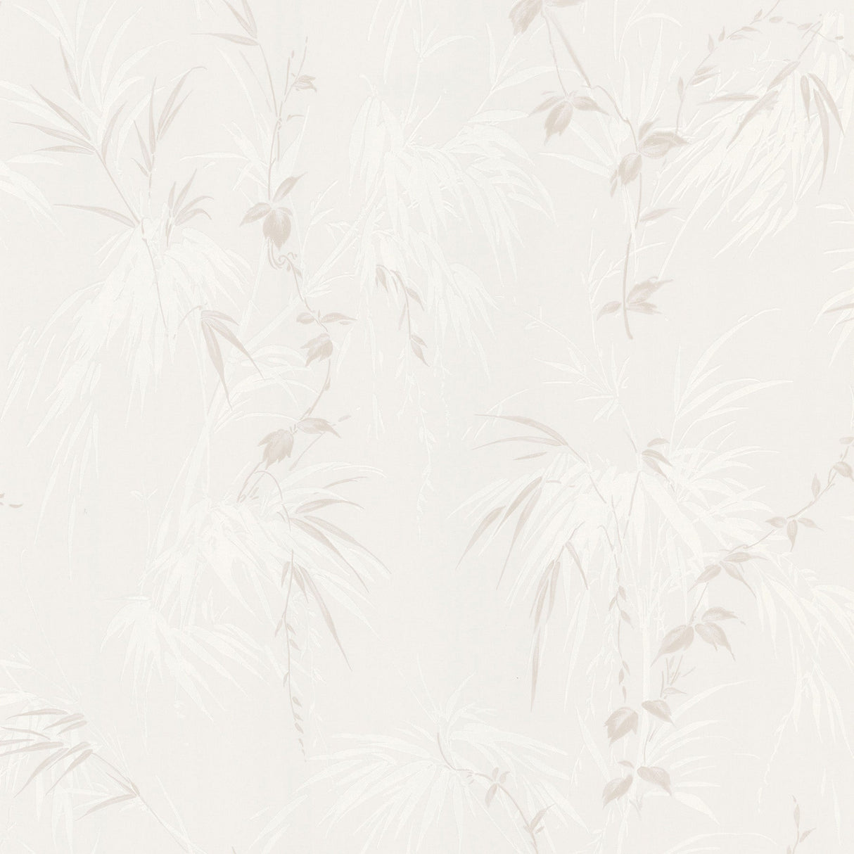 Brewster 2532-63832 Nessa Stone Satin Leaf Motif Wallpaper