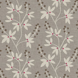 Beacon House 2535-20611 Currant Grey Botanical Trail Wallpaper