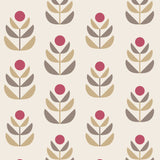 Beacon House 2535-20620 Oslo Red Geometric Tulip Wallpaper