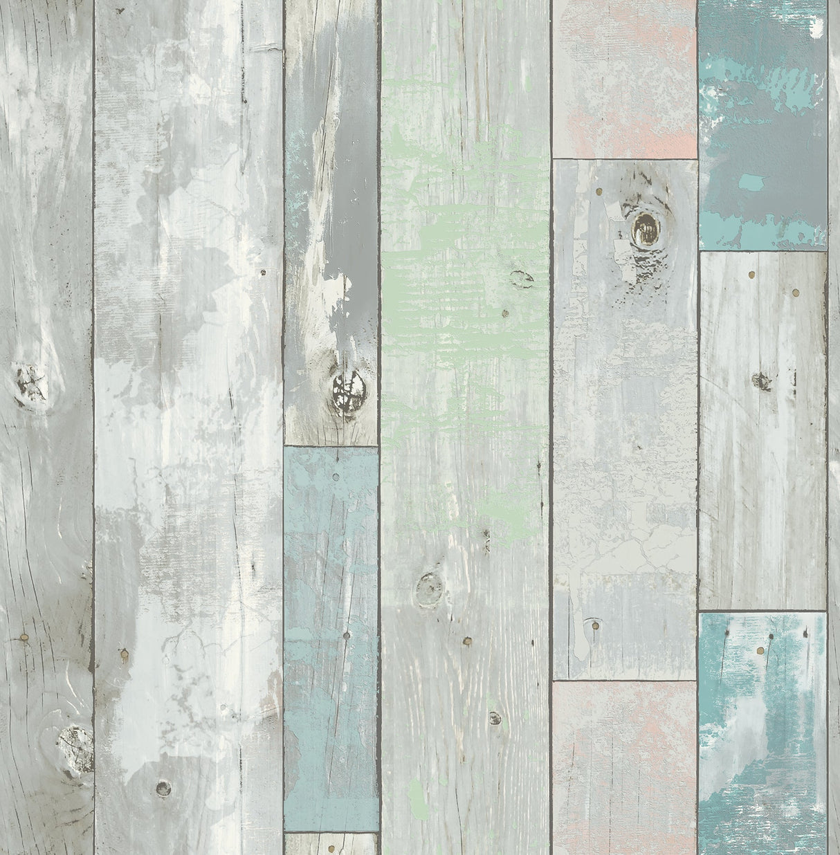 A-Street Prints 2540-20416 Deena Turquoise Distressed Wood Wallpaper