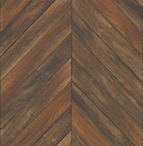 A-Street Prints 2540-24007 Parisian Chestnut Parquet Wallpaper