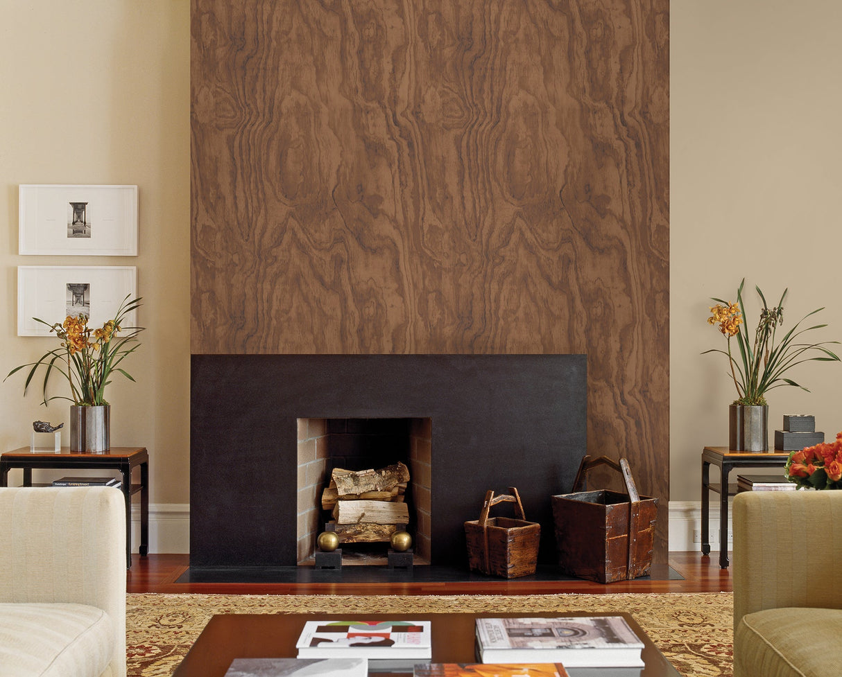 A-Street Prints 2540-24040 Bentham Brown Plywood Wallpaper