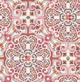 A-Street Prints 2540-24043 Florentine Pink Tile Wallpaper