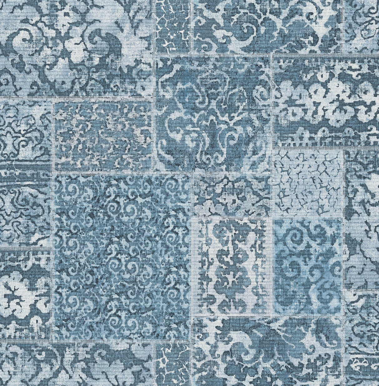 A-Street Prints 2540-24059 Esma Blue Vintage Carpet Wallpaper