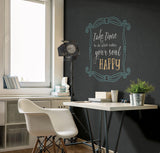 A-Street Prints 2540-24066 Indica Charcoal Antique Chalkboard Wallpaper