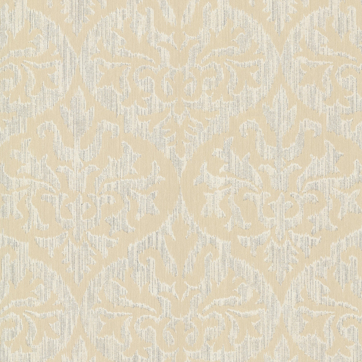 Kenneth James 2542-20700 Sumatra Gold Ikat Damask Wallpaper