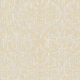 Kenneth James 2542-20700 Sumatra Gold Ikat Damask Wallpaper