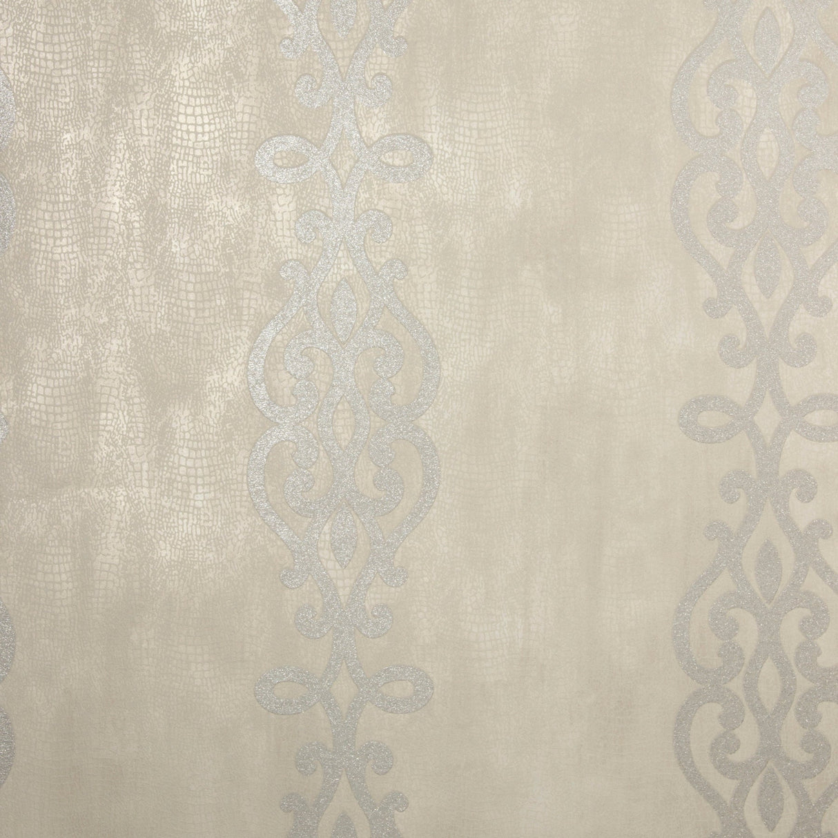 Kenneth James 2542-20721 Anaconda Taupe Glitter Stripe Wallpaper