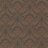 Beacon House 2604-21217 Cypress Ink Paisley Damask Wallpaper