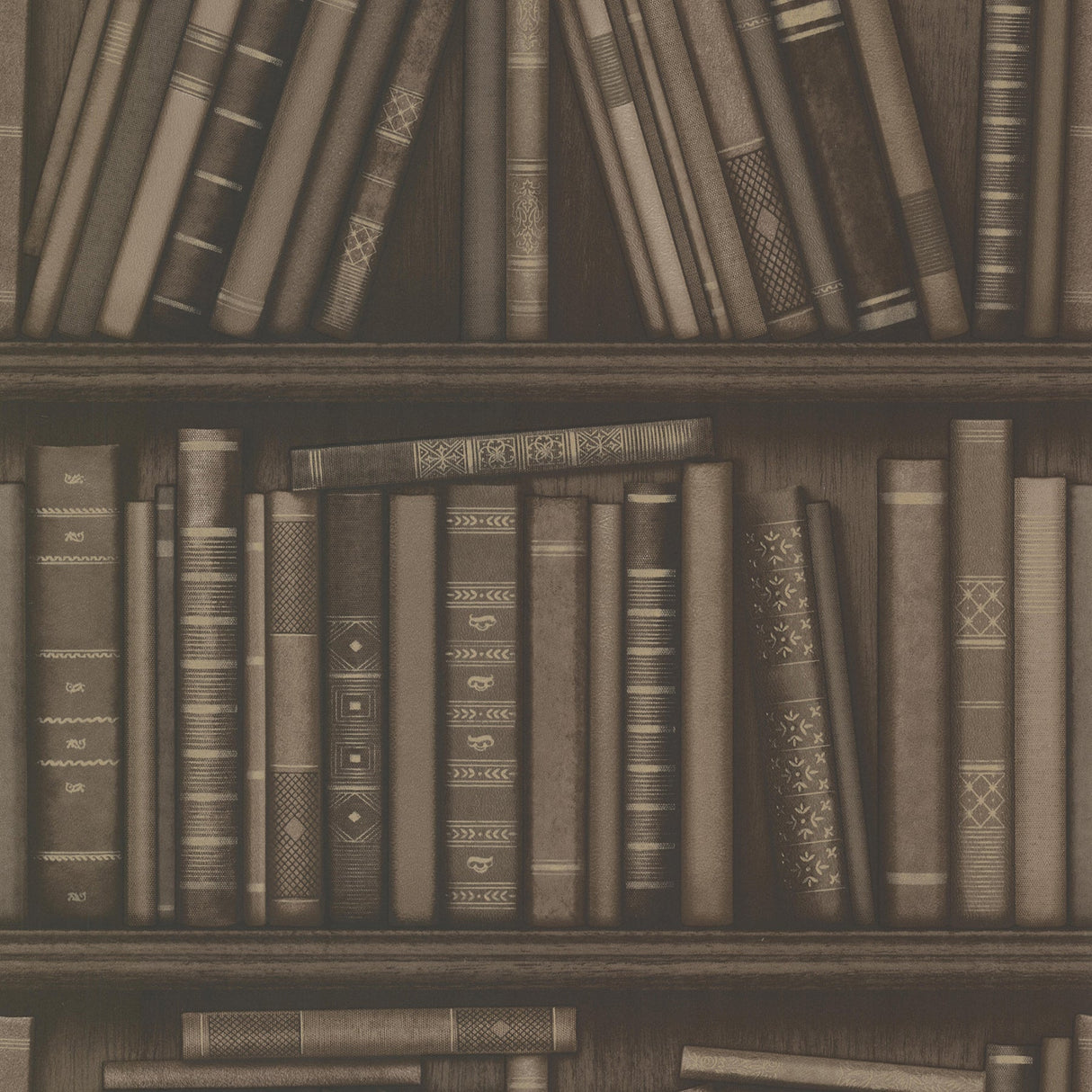 Beacon House 2604-21231 Atheneum Brown Antique Books Wallpaper
