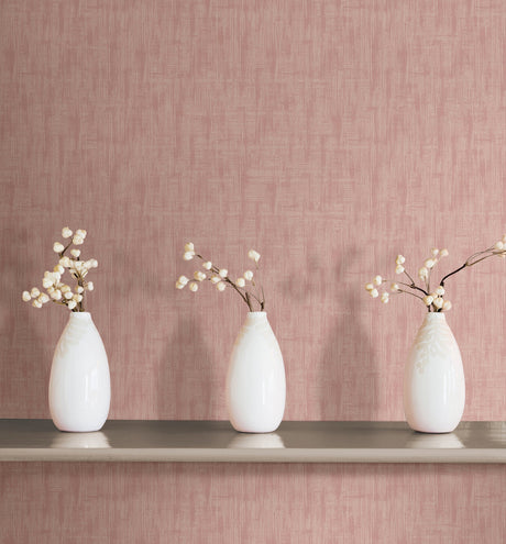 Beacon House 2614-21034 Aurelia Pink Texture Wallpaper
