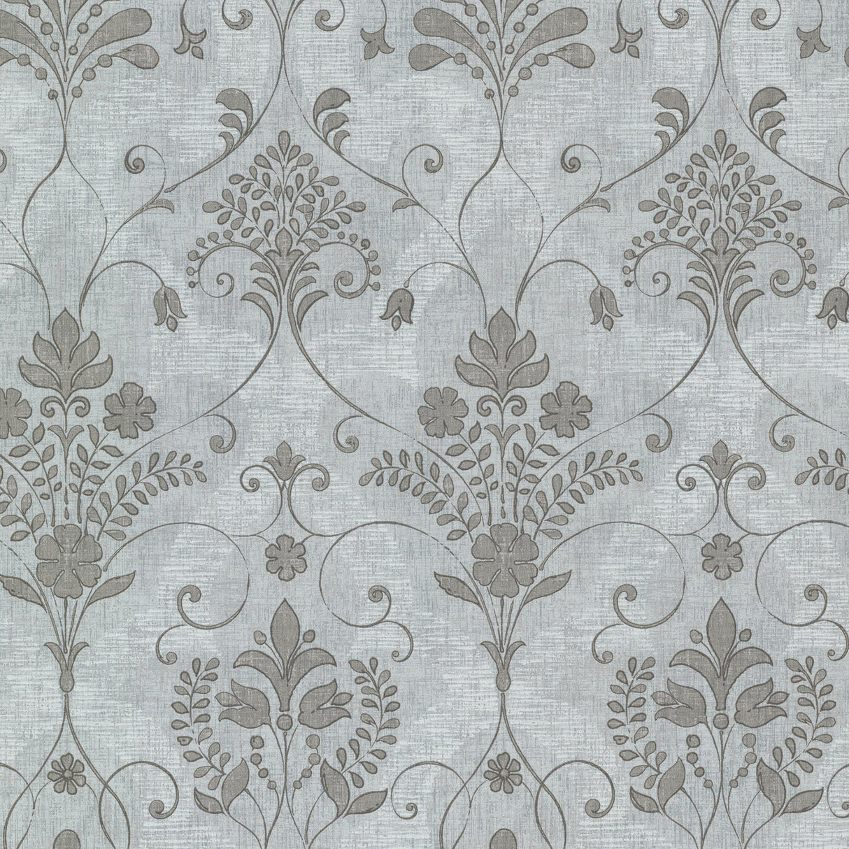 Beacon House 2614-21039 Andalusia Blue Damask Wallpaper