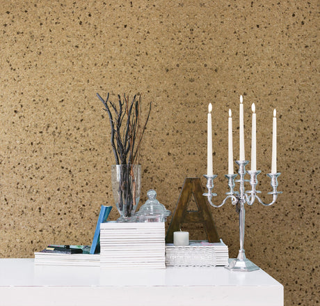 Kenneth James 2622-30238 Petra Beige Mica Chip Wallpaper