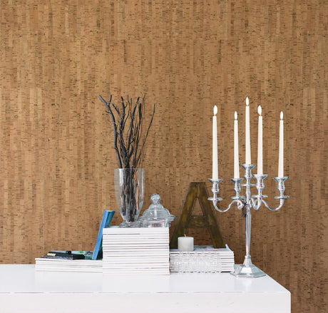 Kenneth James 2622-490497 Misha Brown Wall Cork Wallpaper