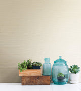 Kenneth James 2622-54720 Martina Cream Grasscloth Wallpaper