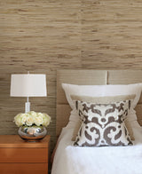 Kenneth James 2622-65600 Andrei Olive Grasscloth Wallpaper