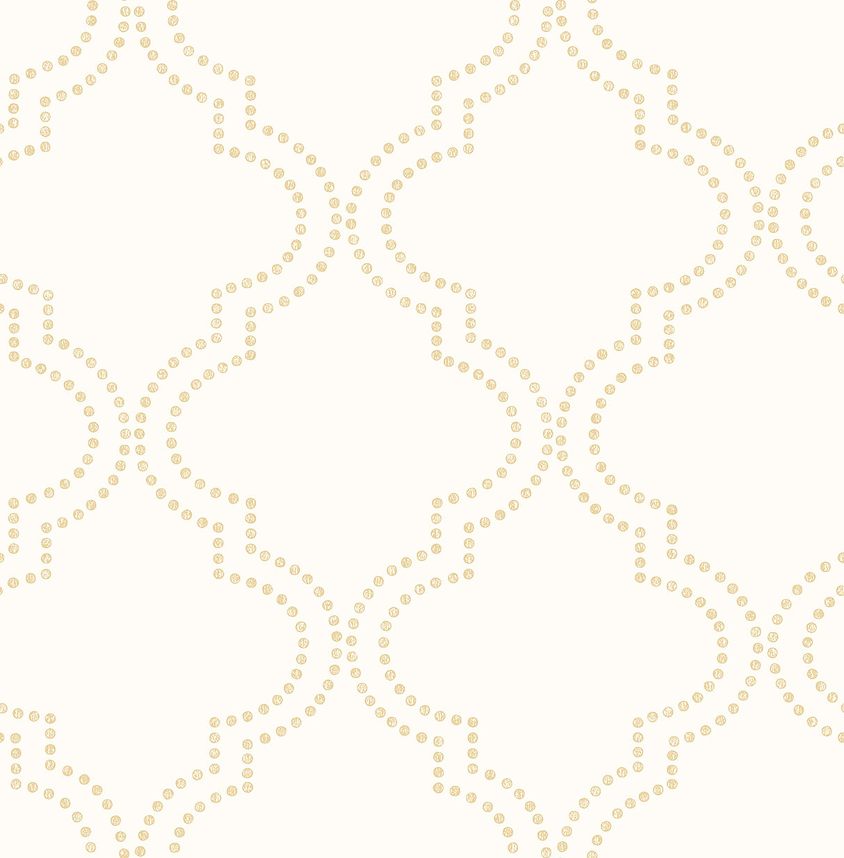 A-Street Prints 2625-21800 Tetra Cream Quatrefoil Wallpaper