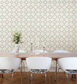 A-Street Prints 2625-21808 Matrix Turquoise Geometric Wallpaper