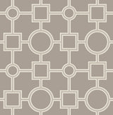 A-Street Prints 2625-21810 Matrix Taupe Geometric Wallpaper