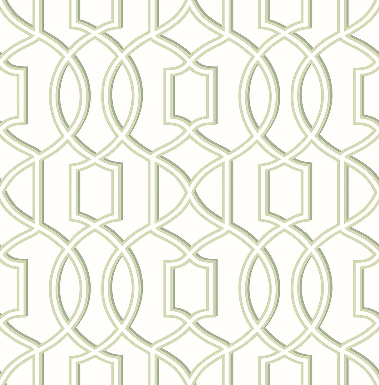 A-Street Prints 2625-21813 Quantum Green Trellis Wallpaper