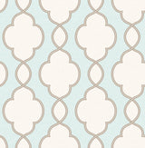 A-Street Prints 2625-21818 Structure Turquoise Chain Link Wallpaper