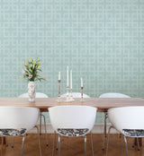 A-Street Prints 2625-21830 Theory Turquoise Geometric Wallpaper