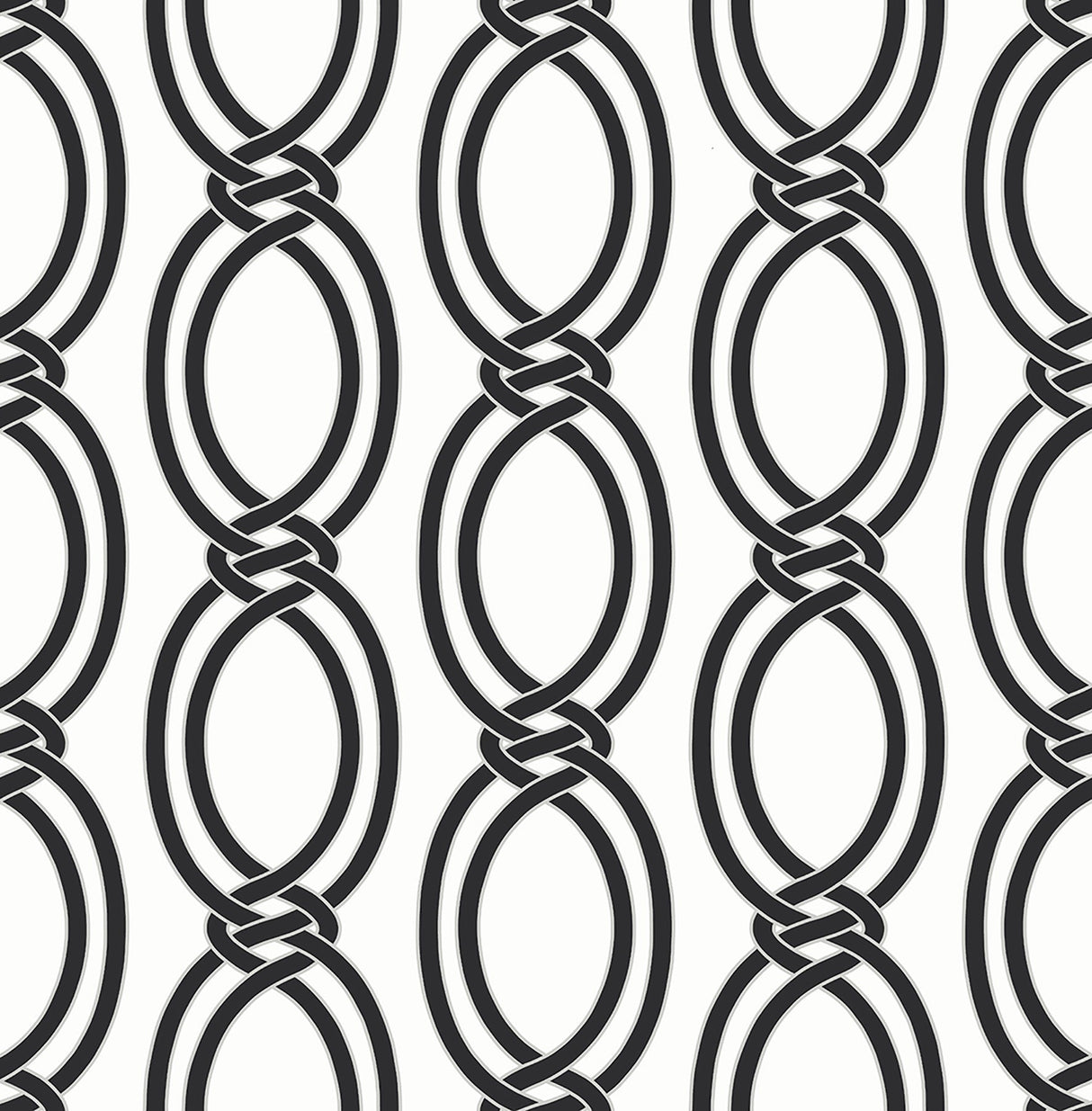 A-Street Prints 2625-21834 Infinity Black Geometric Stripe Wallpaper