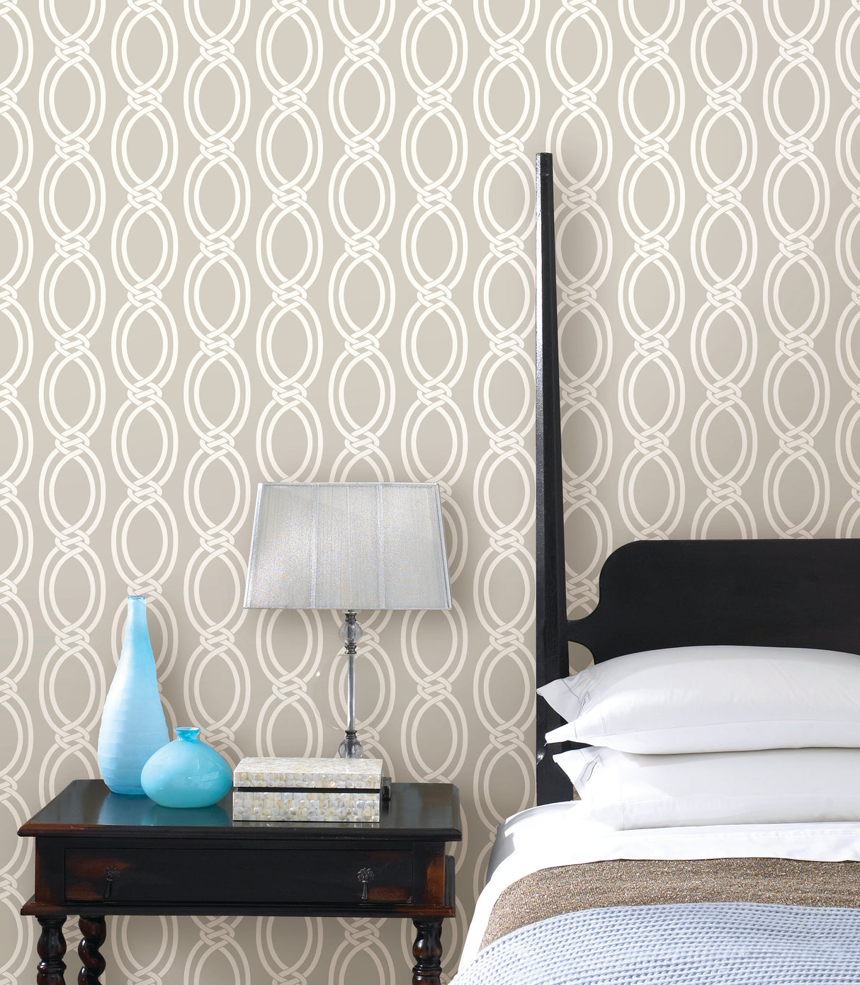 A-Street Prints 2625-21837 Infinity Taupe Geometric Stripe Wallpaper