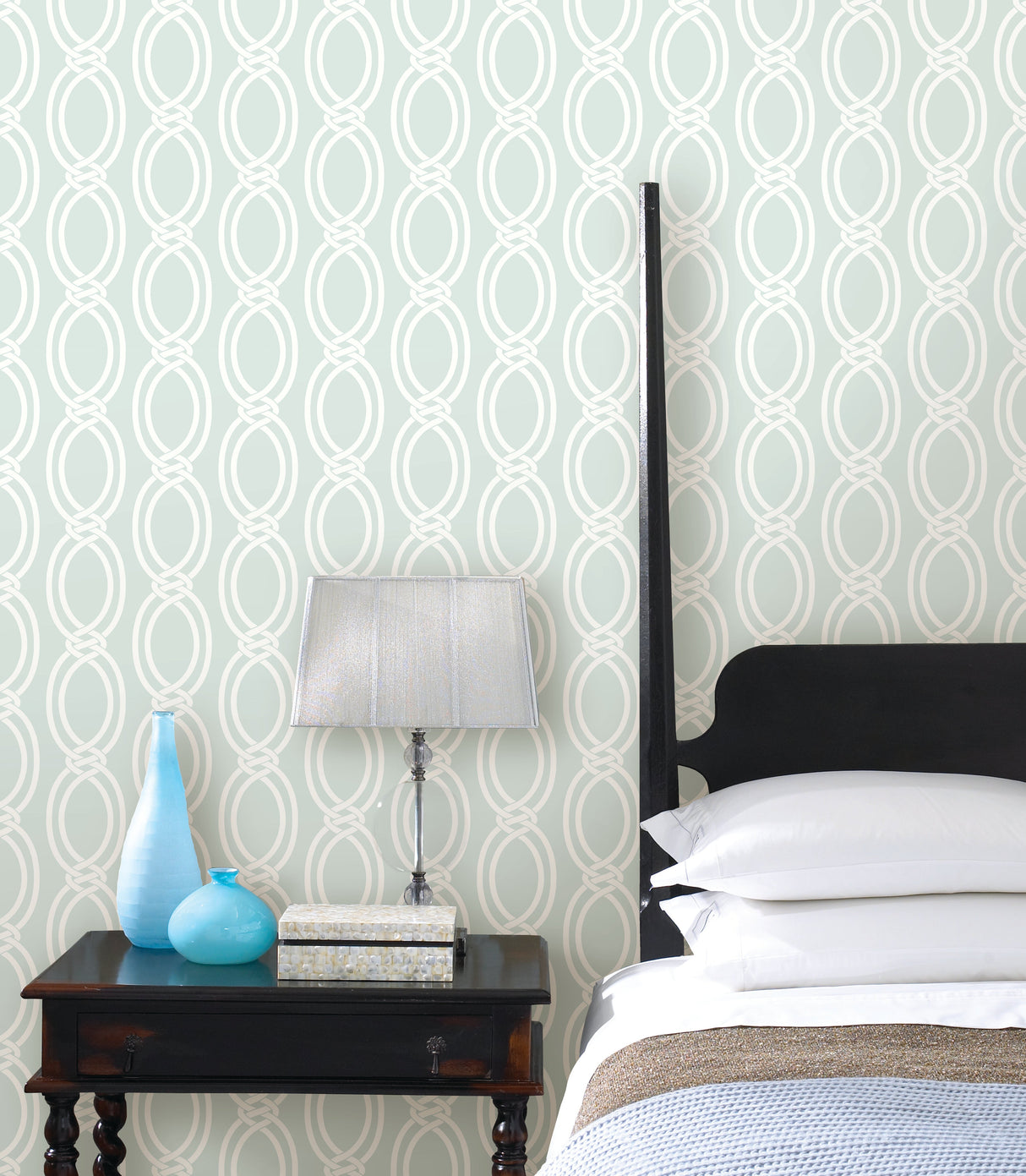 A-Street Prints 2625-21838 Infinity Mint Geometric Stripe Wallpaper