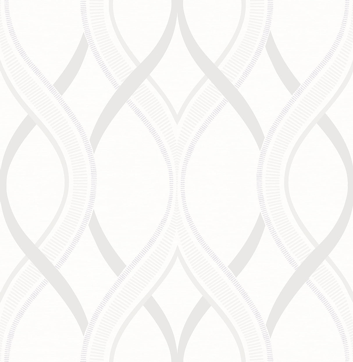 A-Street Prints 2625-21854 Frequency Cream Ogee Wallpaper