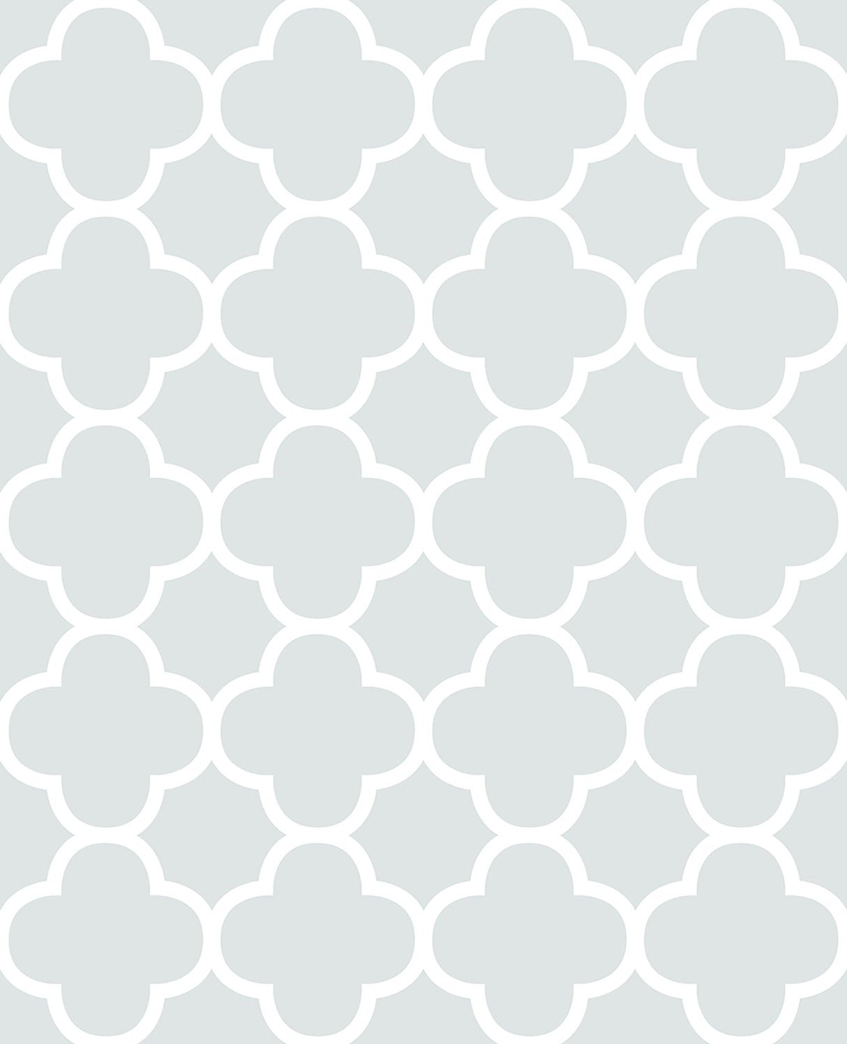 A-Street Prints 2625-21857 Origin Mint Quatrefoil Wallpaper