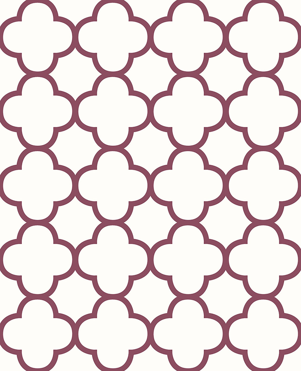 A-Street Prints 2625-21859 Origin Burgundy Quatrefoil Wallpaper