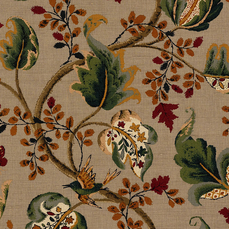 Schumacher 2639641 FOX HOLLOW in MULTI ON FLANNEL Fabric - A