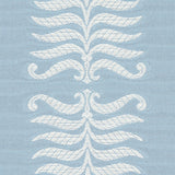 Schumacher Fern Tree Ivory & Sky Fabric