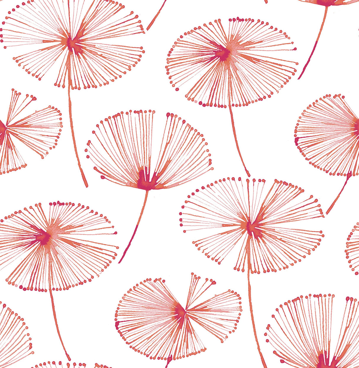 A-Street Prints 2656-004006 Paradise Pink Fronds Wallpaper