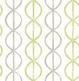 A-Street Prints 2656-004007 Banning Stripe Green Geometric Wallpaper