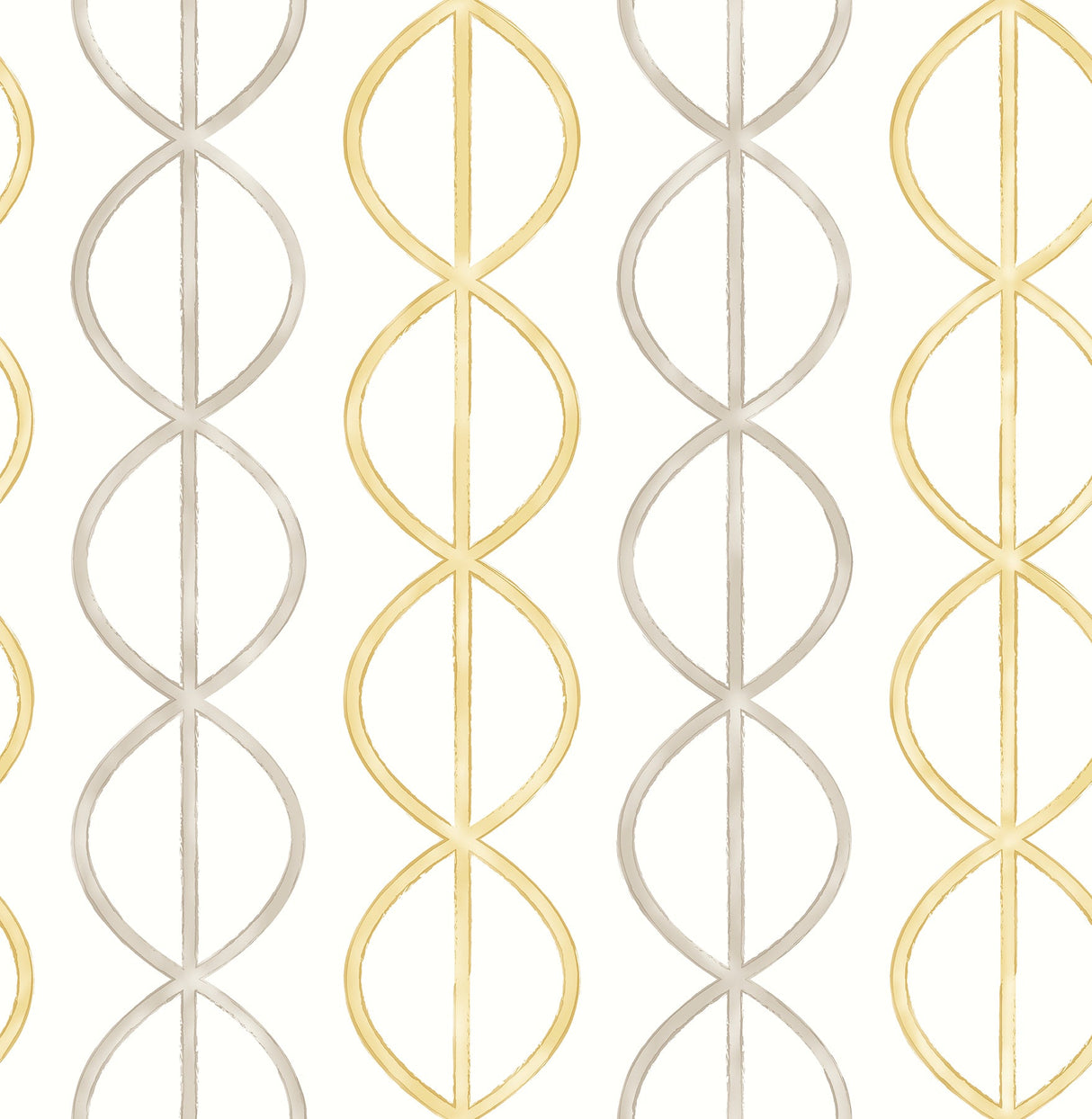 A-Street Prints 2656-004008 Banning Stripe Honey Geometric Wallpaper