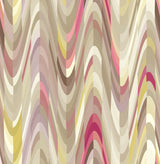 A-Street Prints 2656-004012 Aurora Pink Geometric Wave Wallpaper