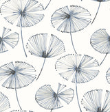 A-Street Prints 2656-004025 Paradise Navy Fronds Wallpaper