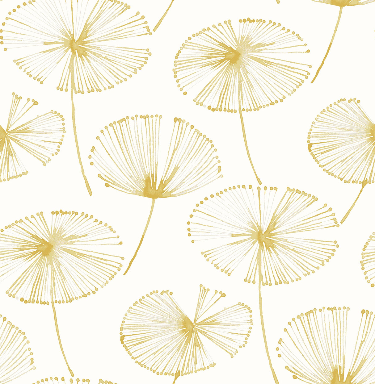 A-Street Prints 2656-004026 Paradise Gold Fronds Wallpaper