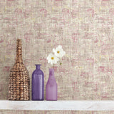 A-Street Prints 2656-004029 Avalon Pink Weave Wallpaper