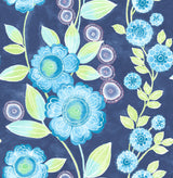 A-Street Prints 2656-004031 Bloom Blue Floral Wallpaper